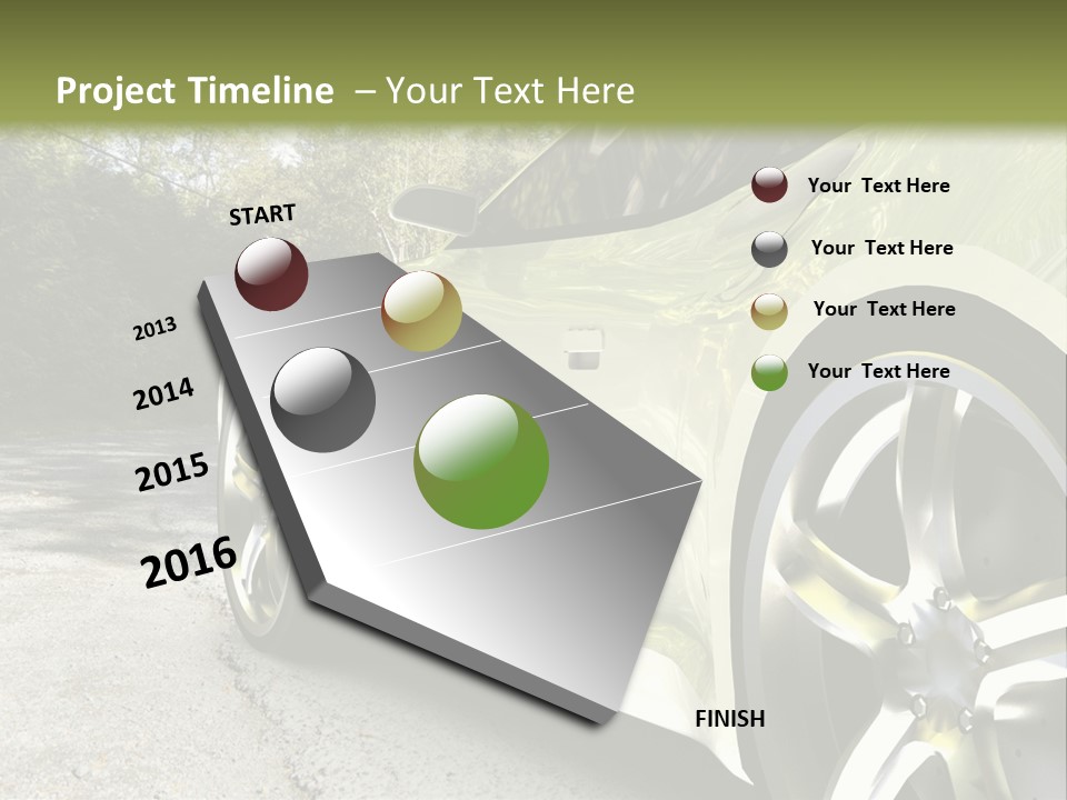 Country Black Fast PowerPoint Template