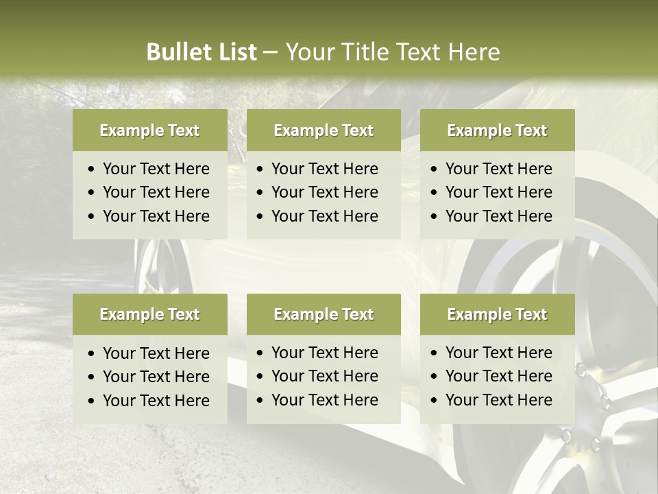 Country Black Fast PowerPoint Template