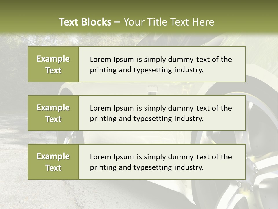 Country Black Fast PowerPoint Template
