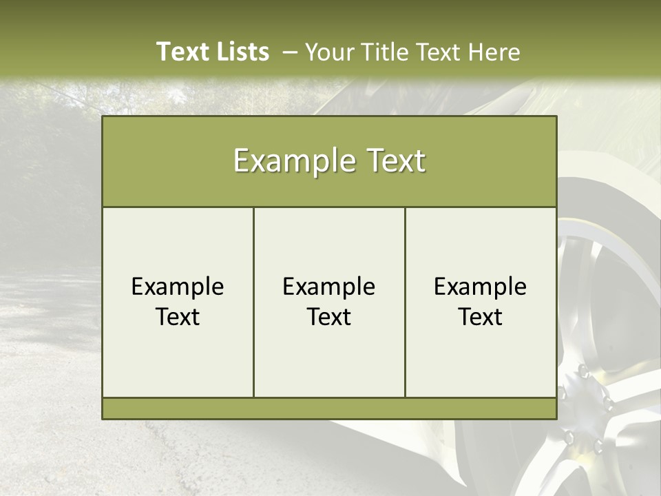 Country Black Fast PowerPoint Template