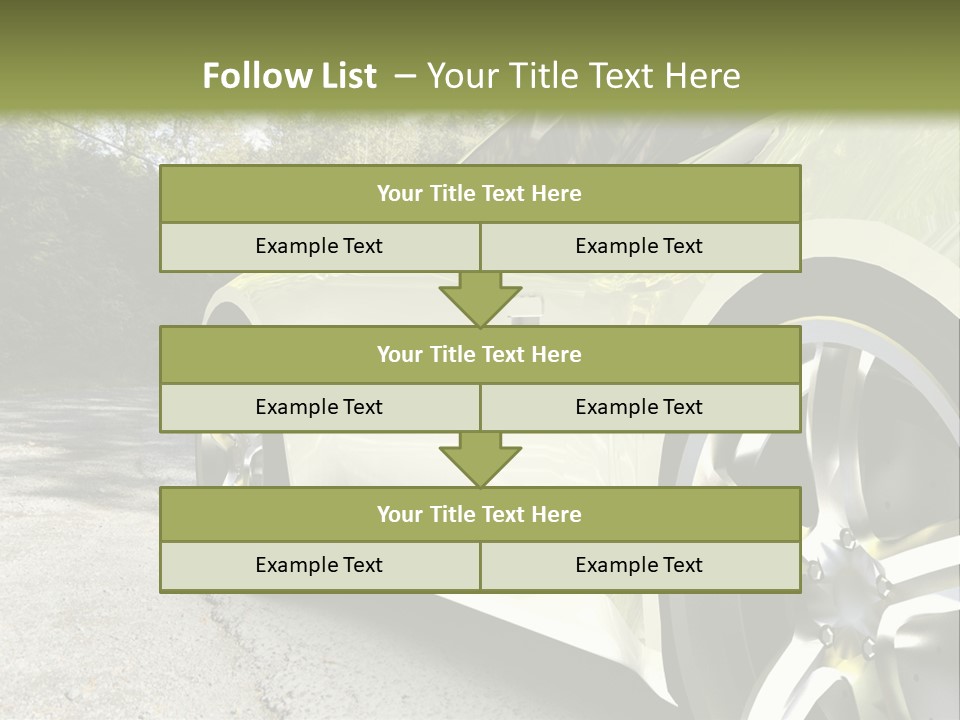 Country Black Fast PowerPoint Template