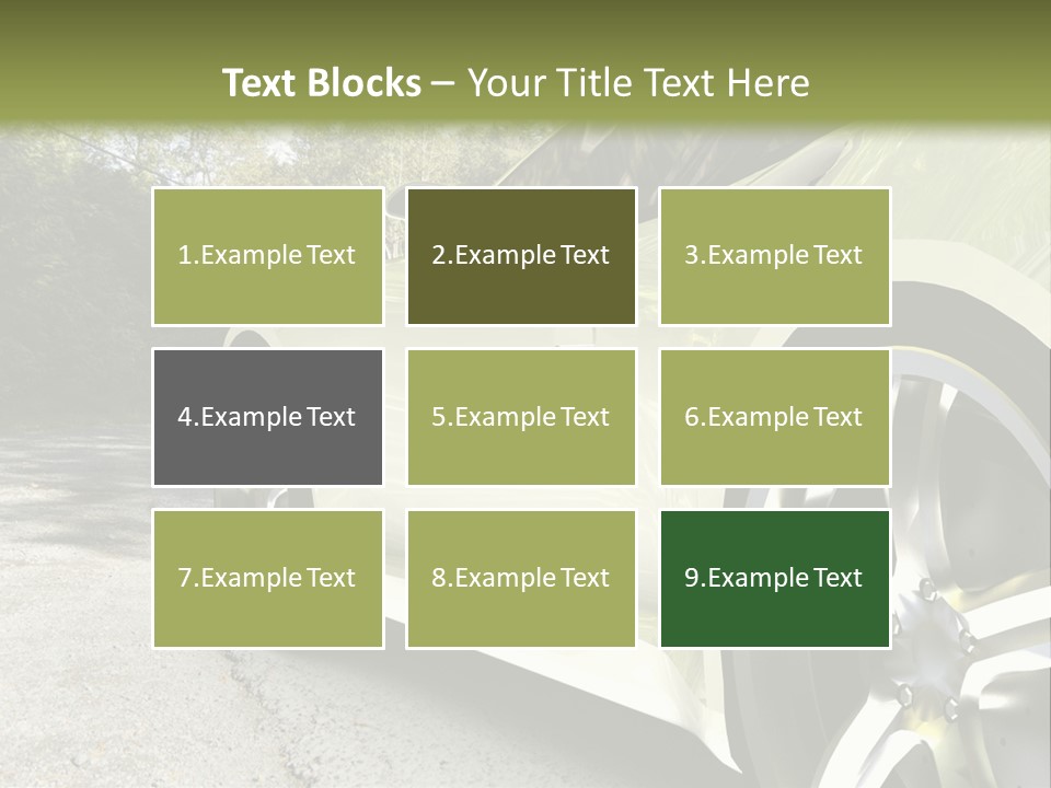 Country Black Fast PowerPoint Template