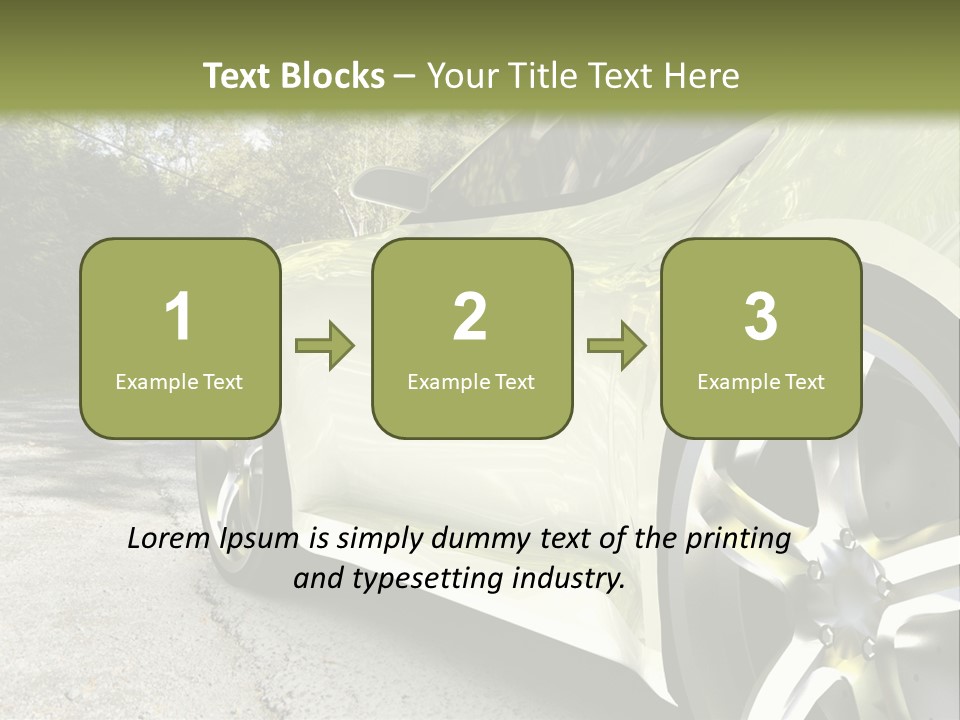 Country Black Fast PowerPoint Template