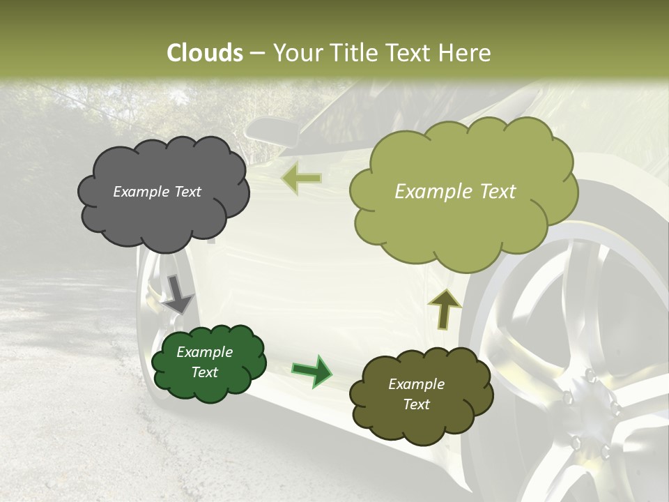 Country Black Fast PowerPoint Template