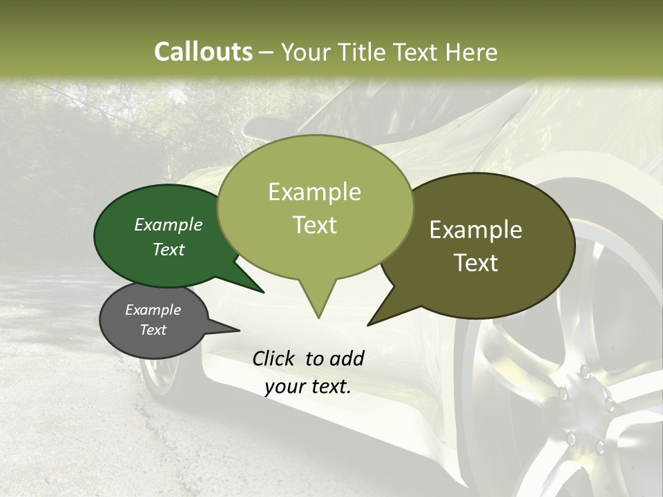 Country Black Fast PowerPoint Template