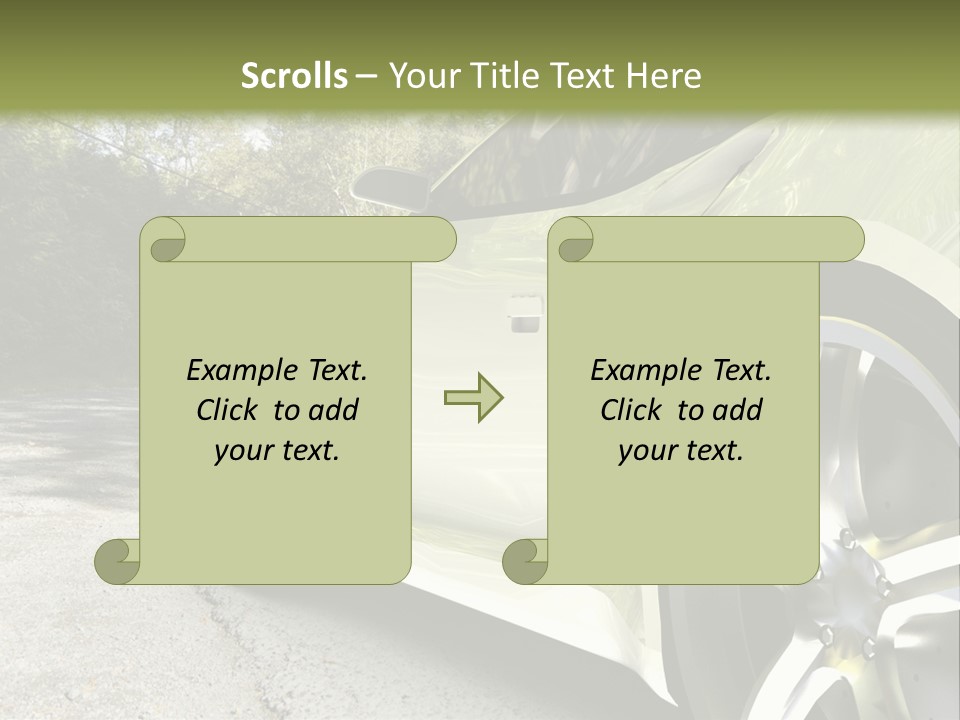 Country Black Fast PowerPoint Template