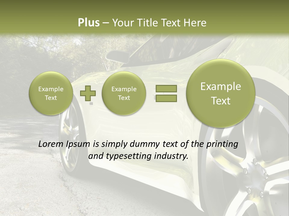 Country Black Fast PowerPoint Template