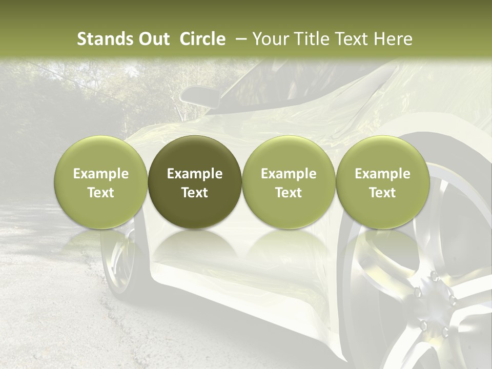 Country Black Fast PowerPoint Template