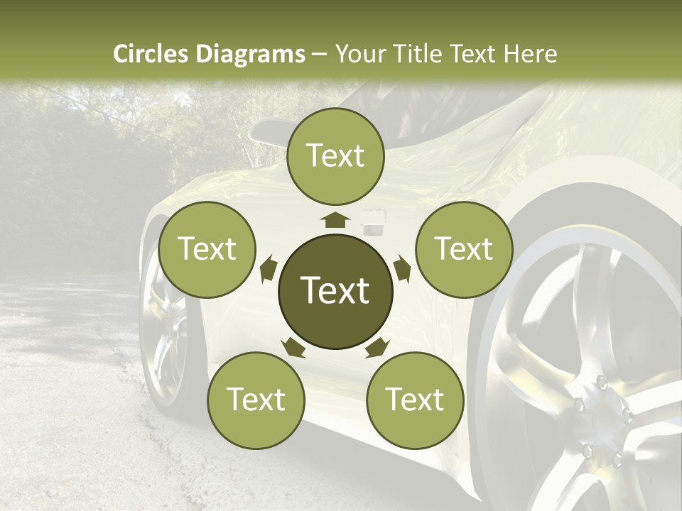 Country Black Fast PowerPoint Template