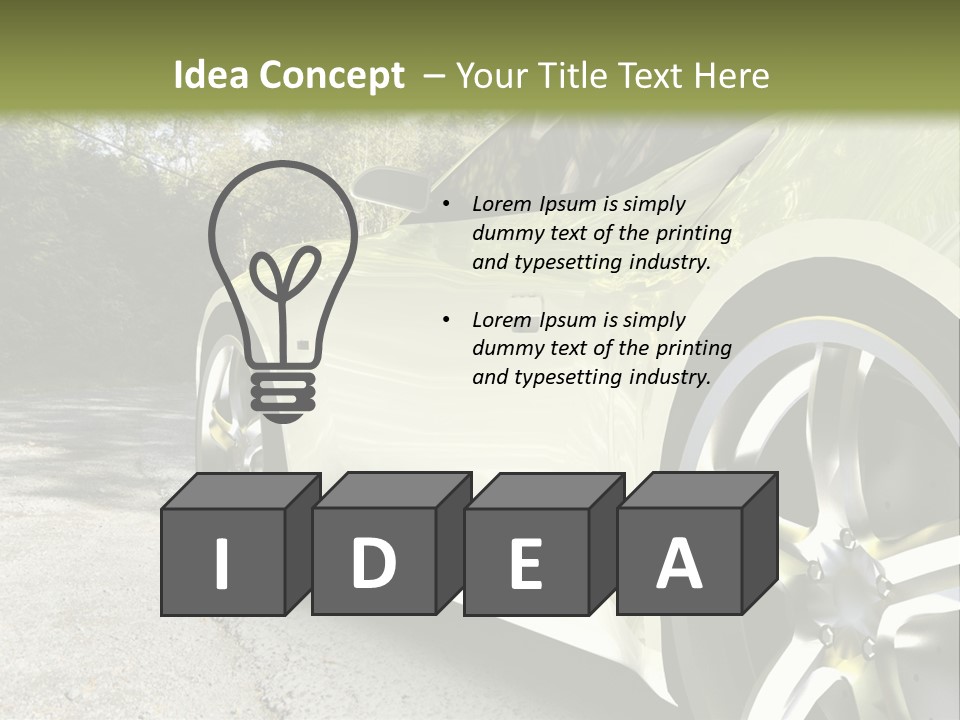 Country Black Fast PowerPoint Template