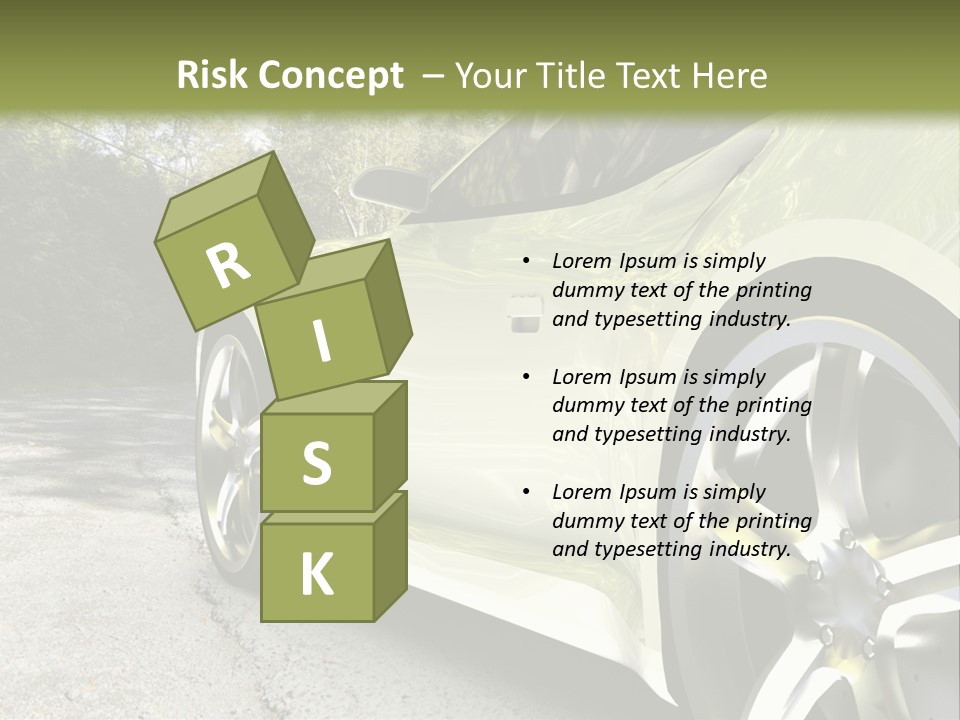 Country Black Fast PowerPoint Template