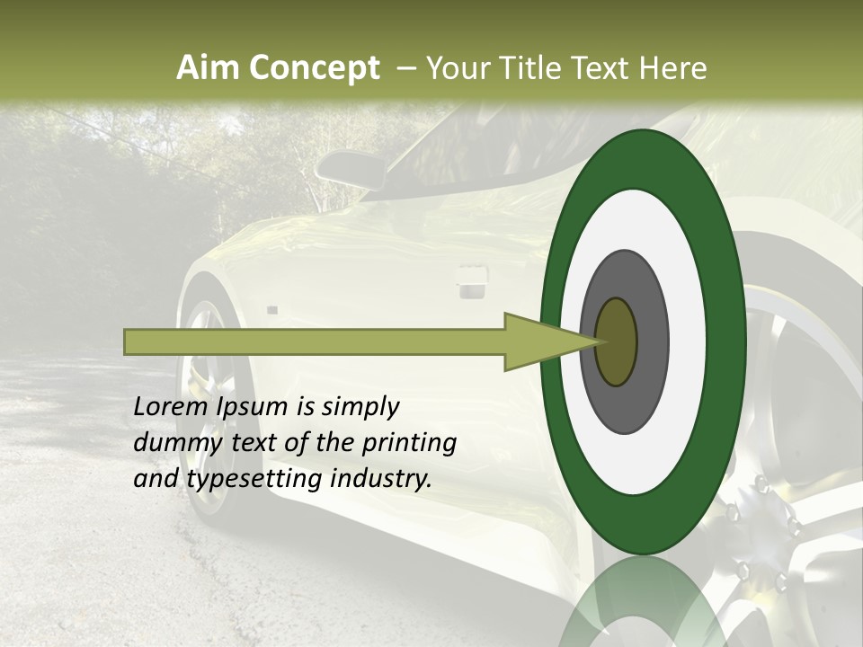 Country Black Fast PowerPoint Template