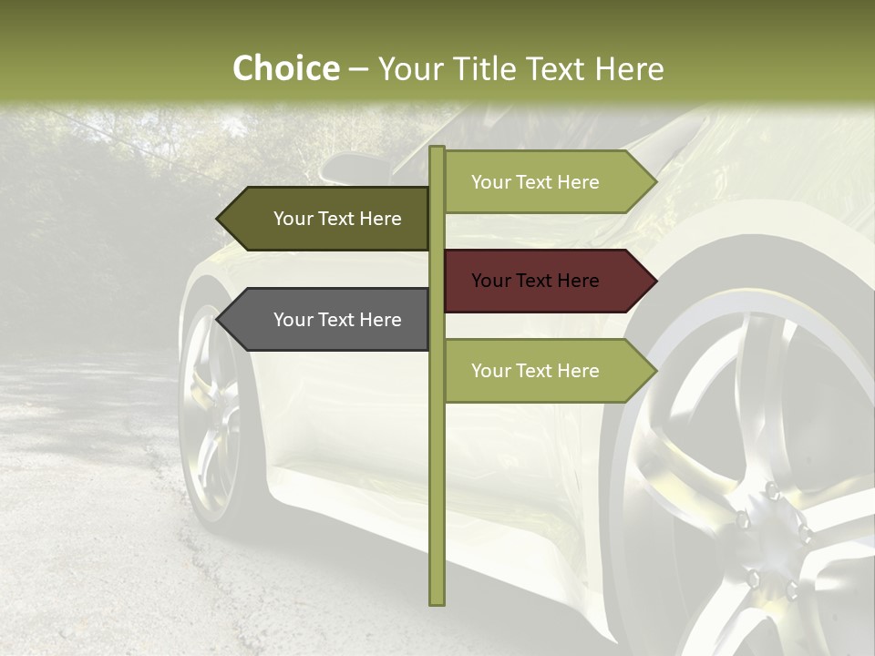 Country Black Fast PowerPoint Template