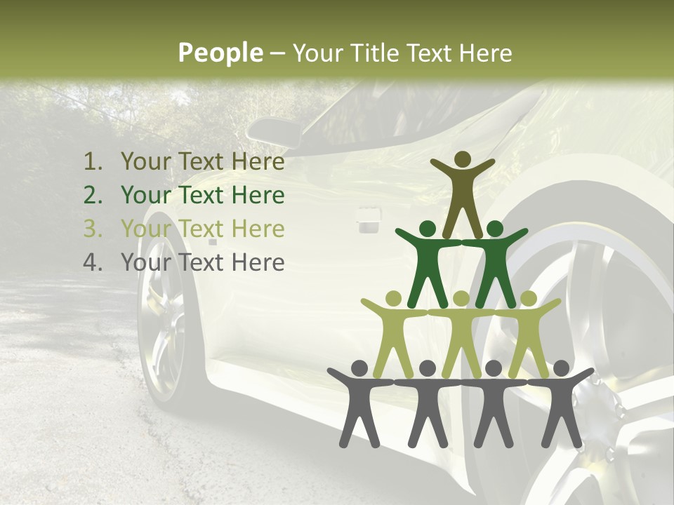 Country Black Fast PowerPoint Template