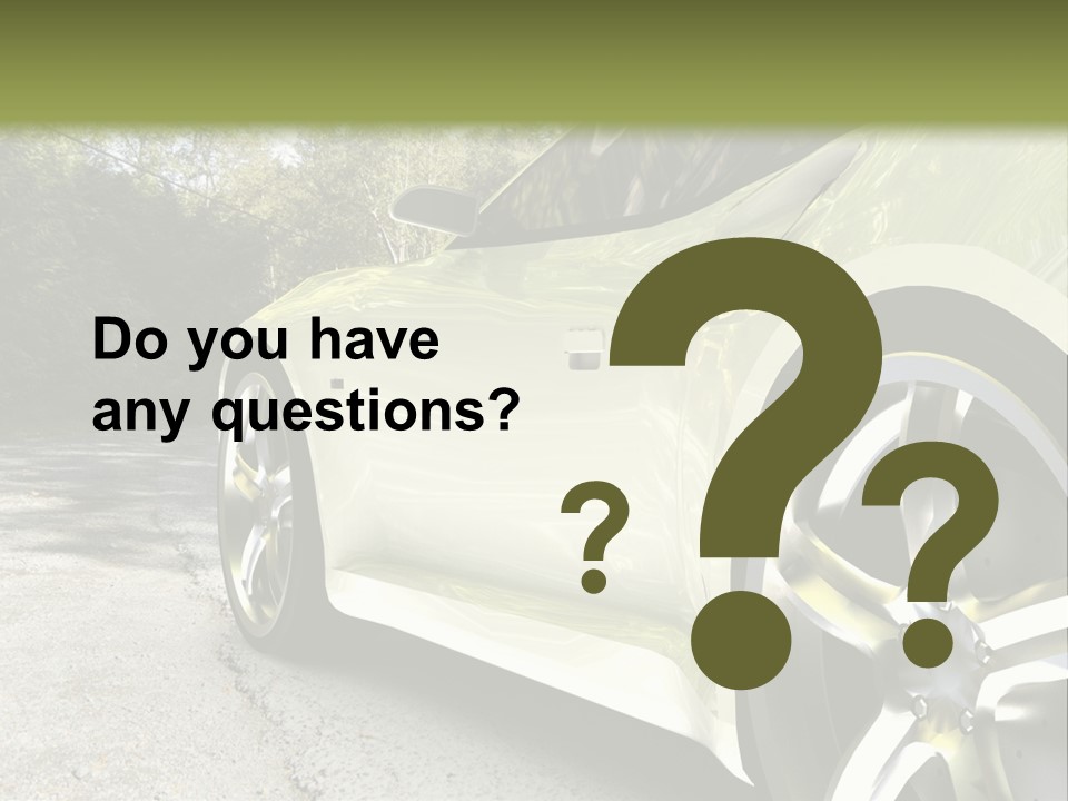 Country Black Fast PowerPoint Template