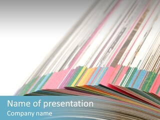 Document Media Background PowerPoint Template