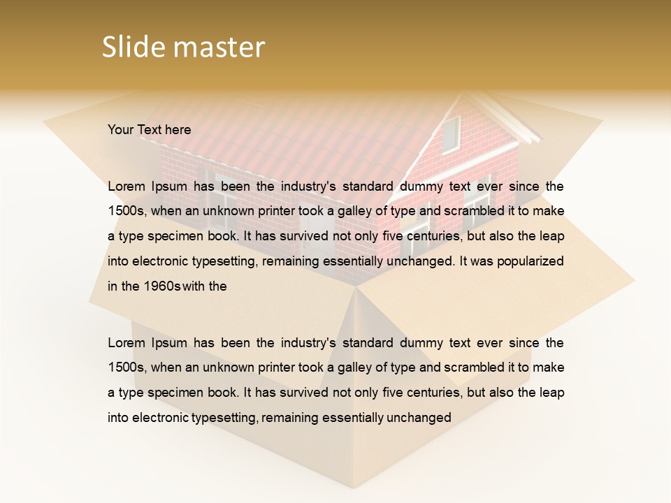 Shipping Tile Render PowerPoint Template