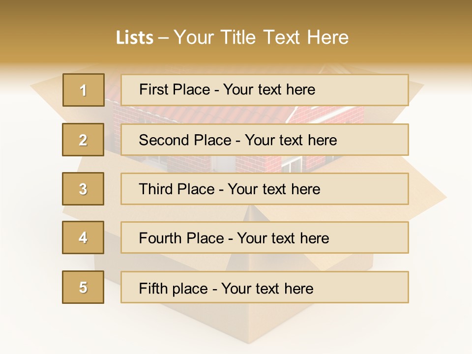 Shipping Tile Render PowerPoint Template