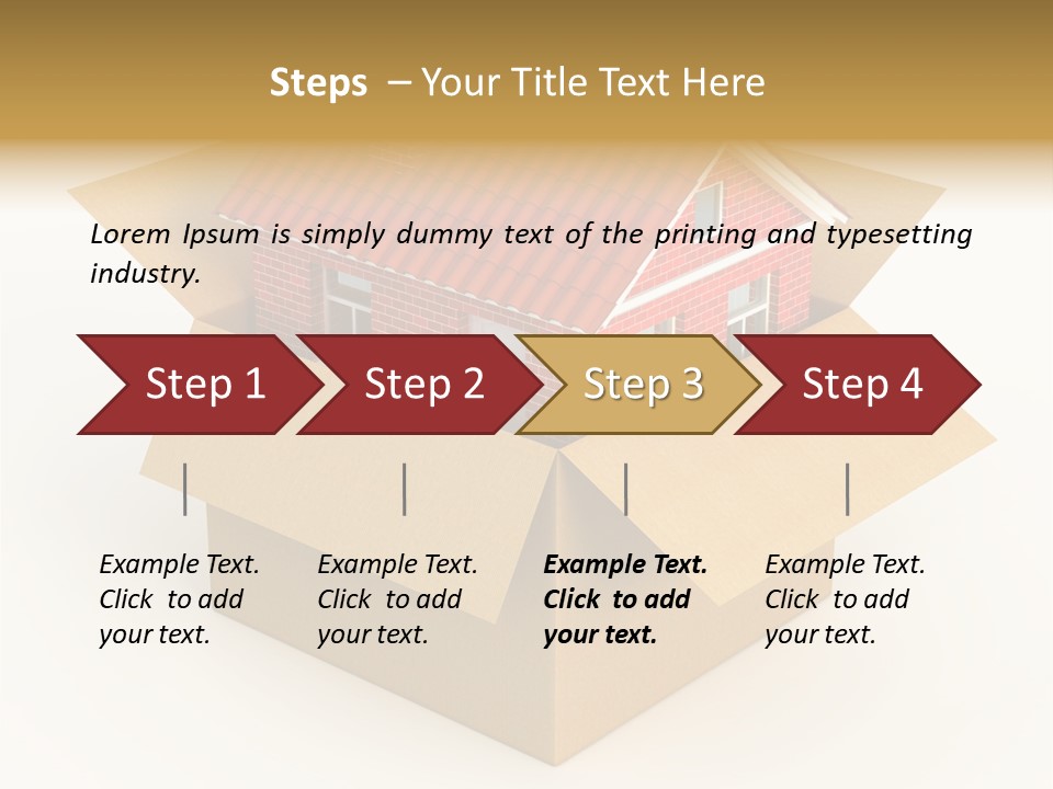 Shipping Tile Render PowerPoint Template