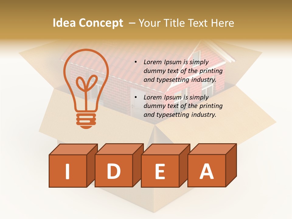 Shipping Tile Render PowerPoint Template