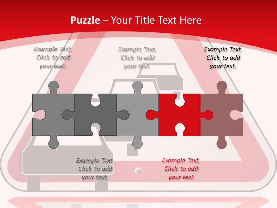 Closeup French Fries Sausage PowerPoint Template