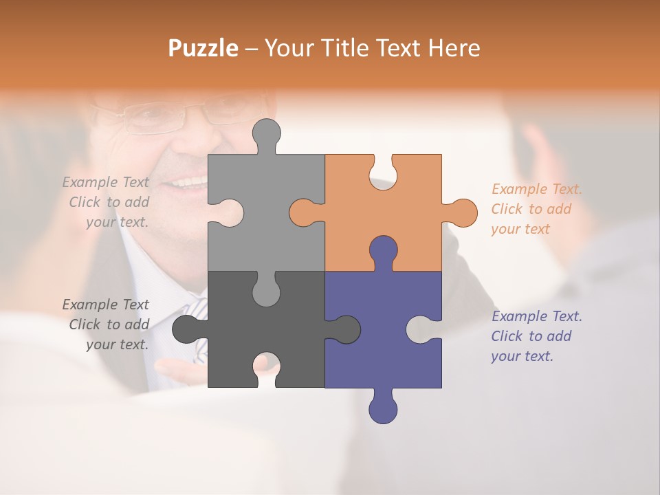 Confident Smart Man PowerPoint Template
