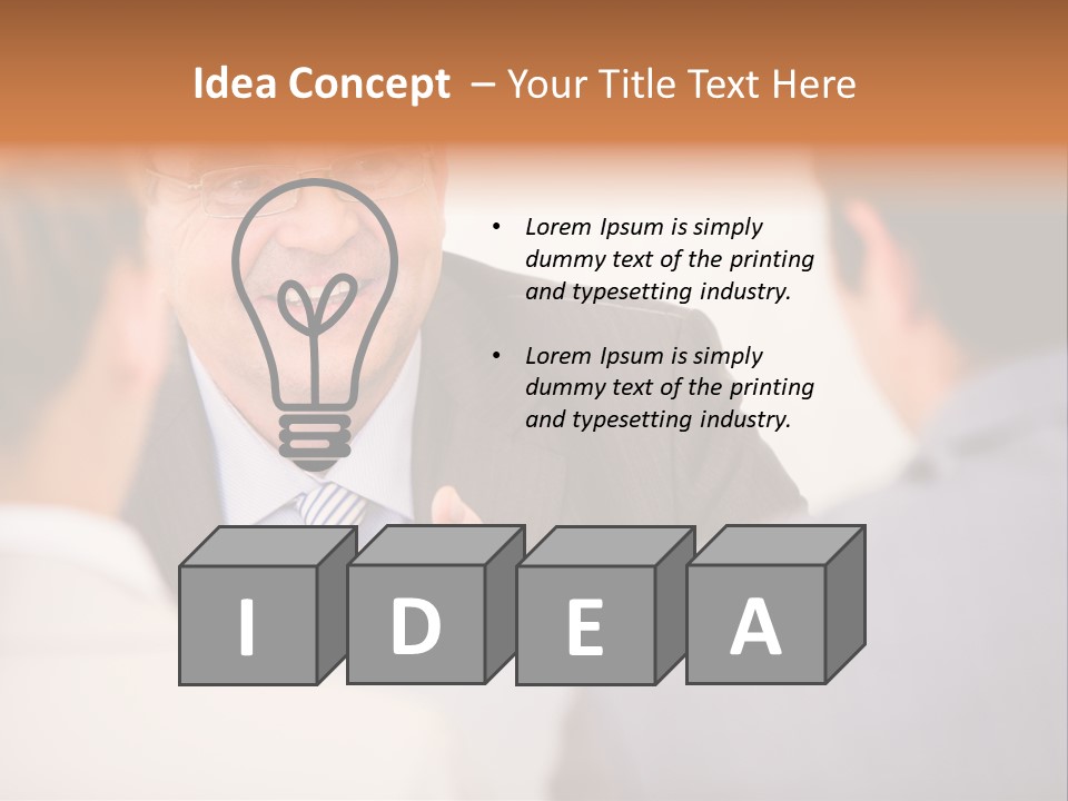 Confident Smart Man PowerPoint Template