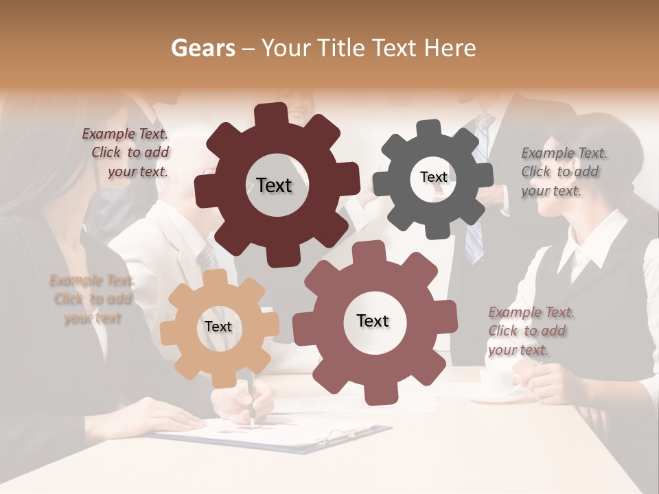 Speaker Cooperation Wellbeing PowerPoint Template