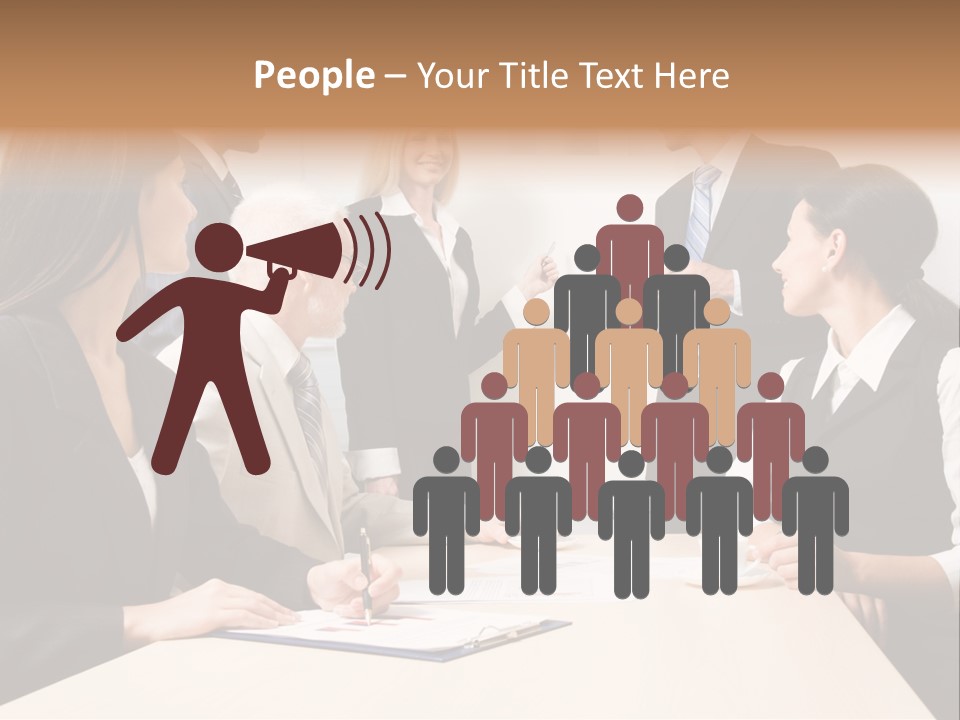 Speaker Cooperation Wellbeing PowerPoint Template