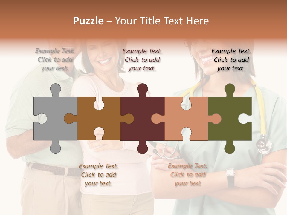 Mature Senior Man PowerPoint Template