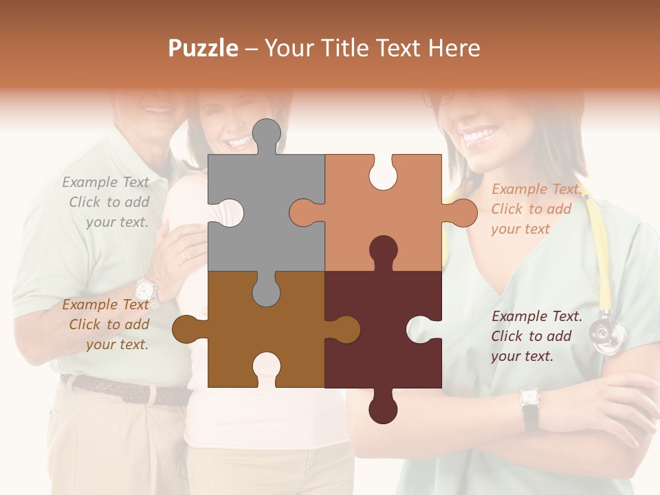 Mature Senior Man PowerPoint Template