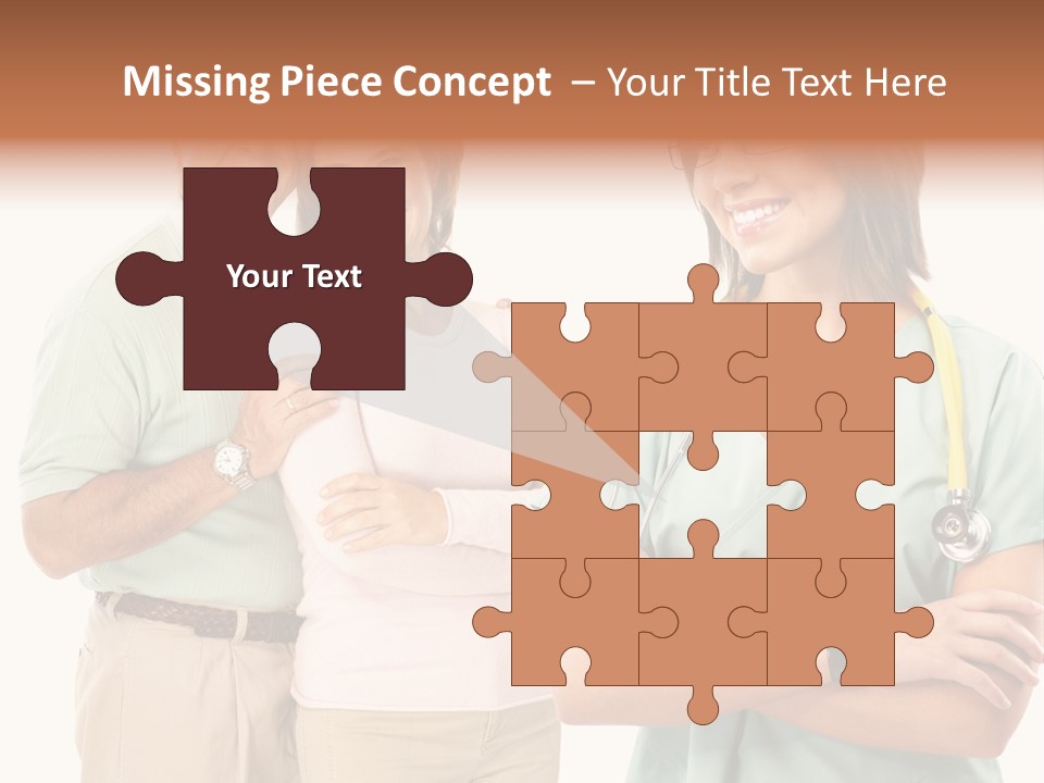 Mature Senior Man PowerPoint Template