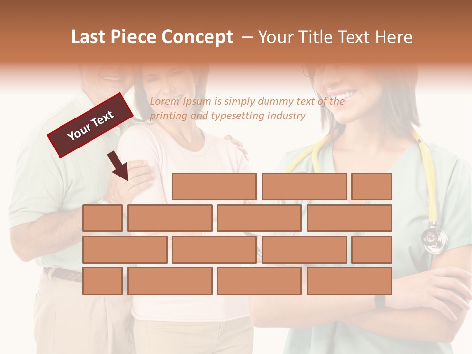 Mature Senior Man PowerPoint Template