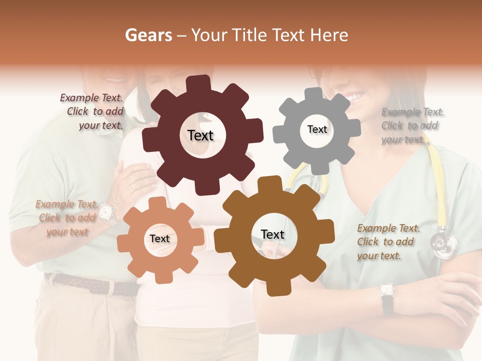 Mature Senior Man PowerPoint Template