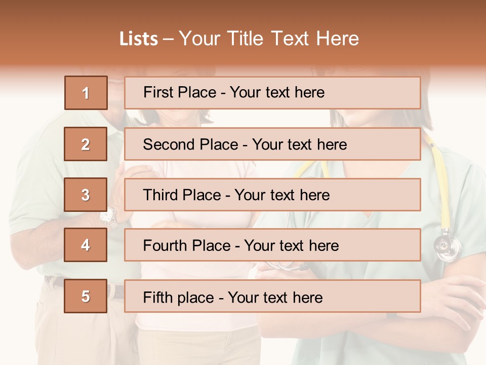 Mature Senior Man PowerPoint Template