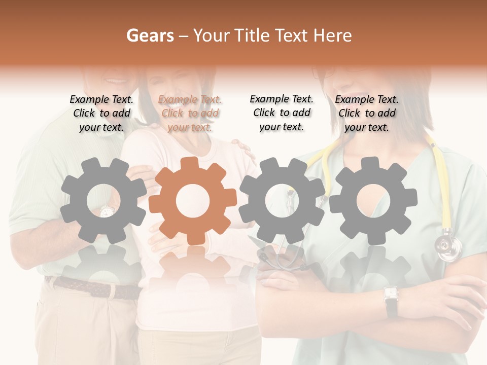 Mature Senior Man PowerPoint Template