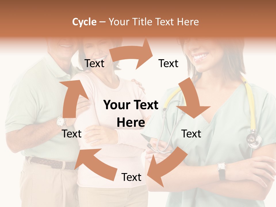 Mature Senior Man PowerPoint Template