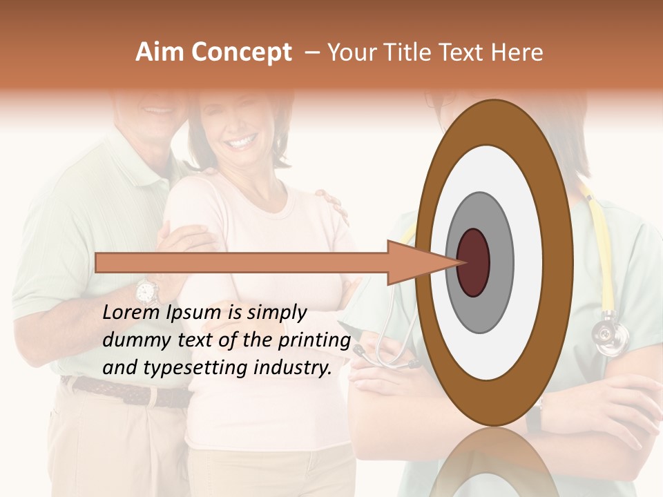 Mature Senior Man PowerPoint Template