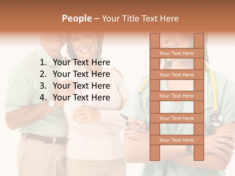 Mature Senior Man PowerPoint Template