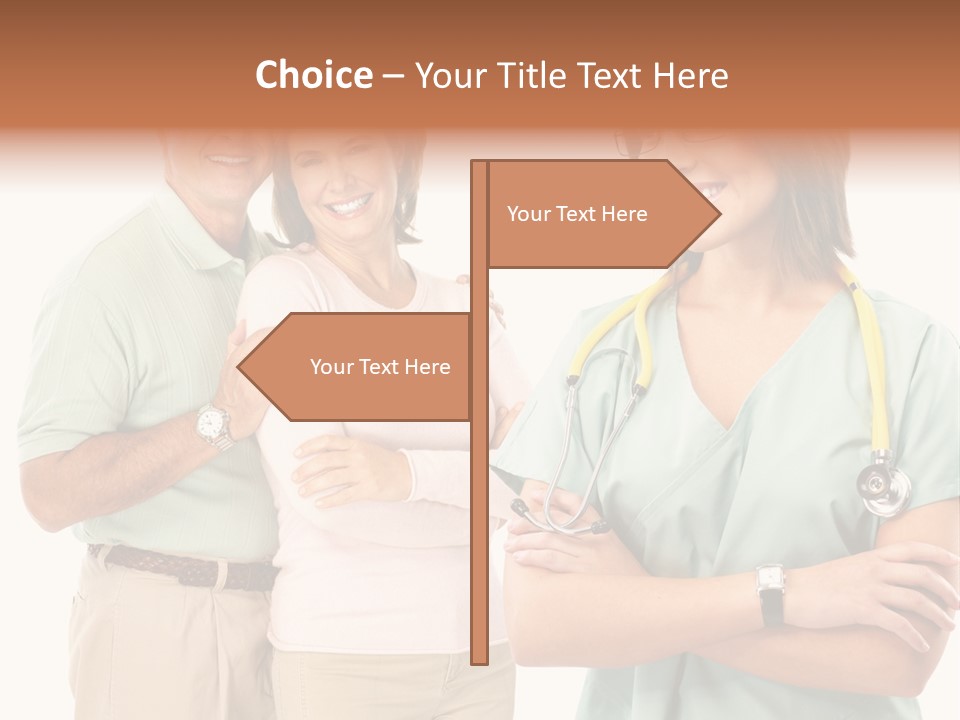 Mature Senior Man PowerPoint Template