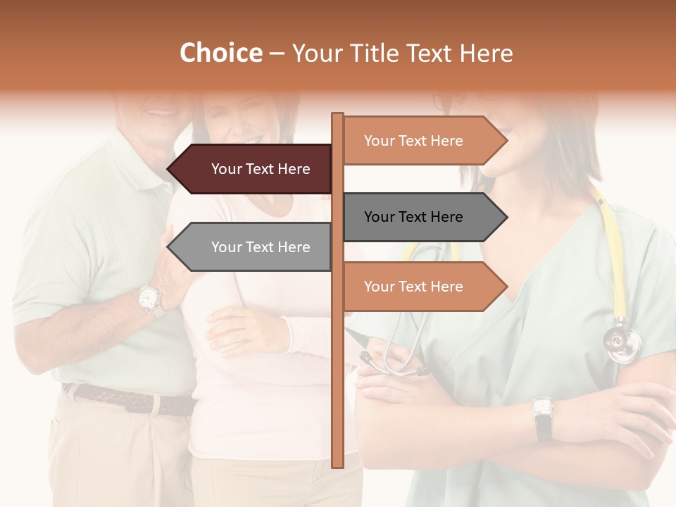 Mature Senior Man PowerPoint Template