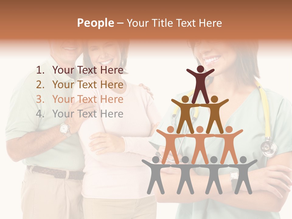 Mature Senior Man PowerPoint Template