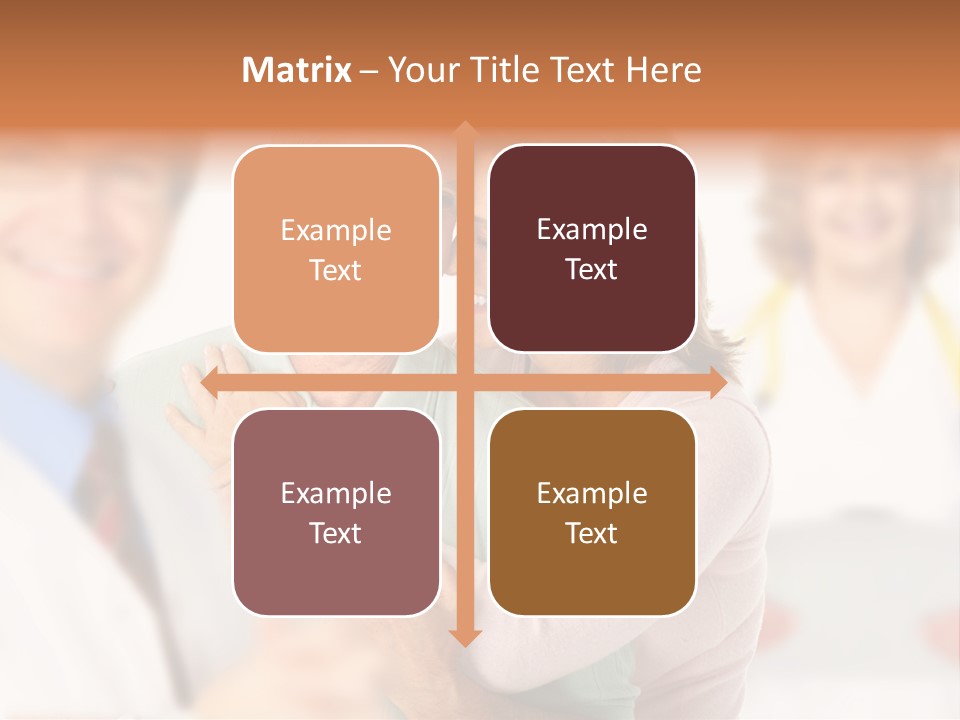 A Man And Woman Hugging Each Other In Front Of A Group Of People PowerPoint Template
