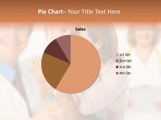 A Man And Woman Hugging Each Other In Front Of A Group Of People PowerPoint Template