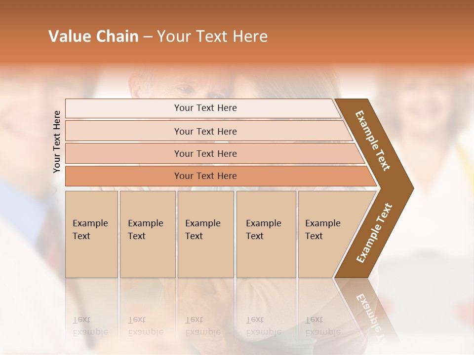 A Man And Woman Hugging Each Other In Front Of A Group Of People PowerPoint Template
