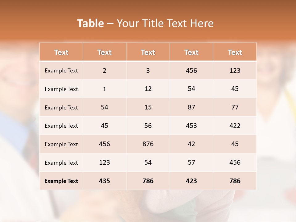 A Man And Woman Hugging Each Other In Front Of A Group Of People PowerPoint Template