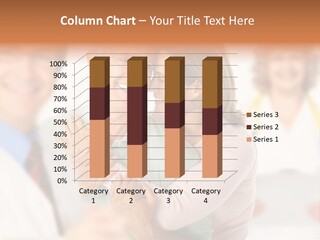 A Man And Woman Hugging Each Other In Front Of A Group Of People PowerPoint Template