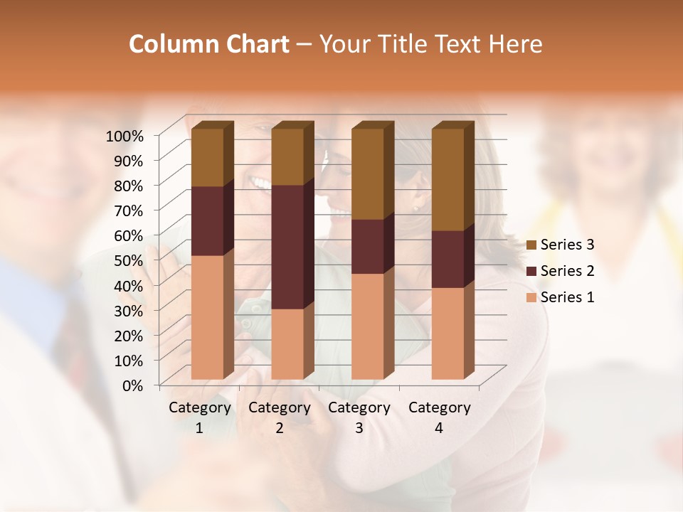 A Man And Woman Hugging Each Other In Front Of A Group Of People PowerPoint Template