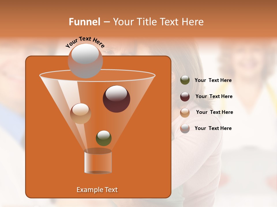 A Man And Woman Hugging Each Other In Front Of A Group Of People PowerPoint Template