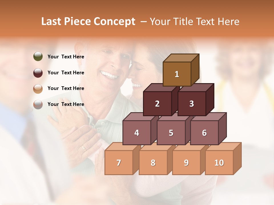 A Man And Woman Hugging Each Other In Front Of A Group Of People PowerPoint Template